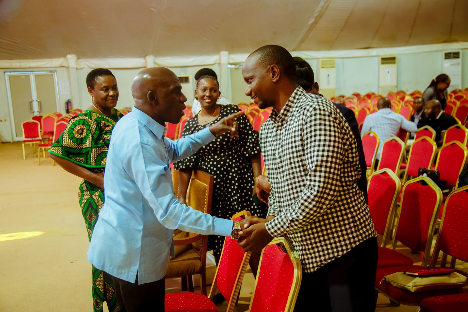 Members greeting